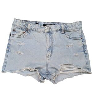 Bluenotes 90s Mom Shorts Size 6 Light Wash Retro Summer Distressed 100% Cotton